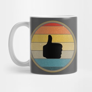 Vintage Retro Sunset OK Sign Mug